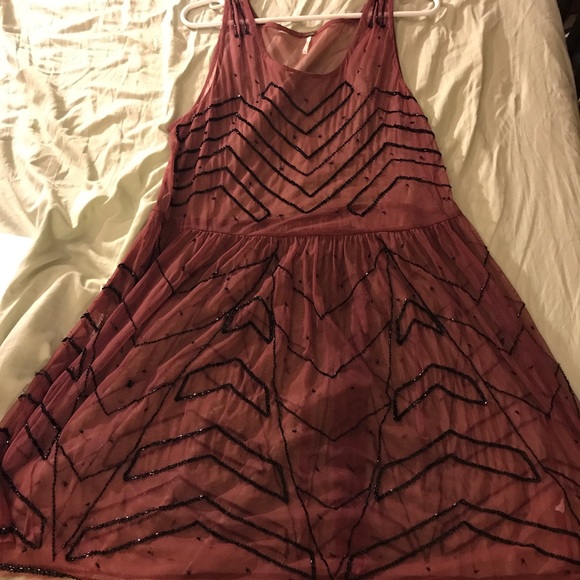 Free people mesh sequin slip dress - Picture 3 of 10